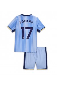 Tottenham Hotspur Cristian Romero #17 Babytruitje Uit tenue Kind 2024-25 Korte Mouw (+ Korte broeken)